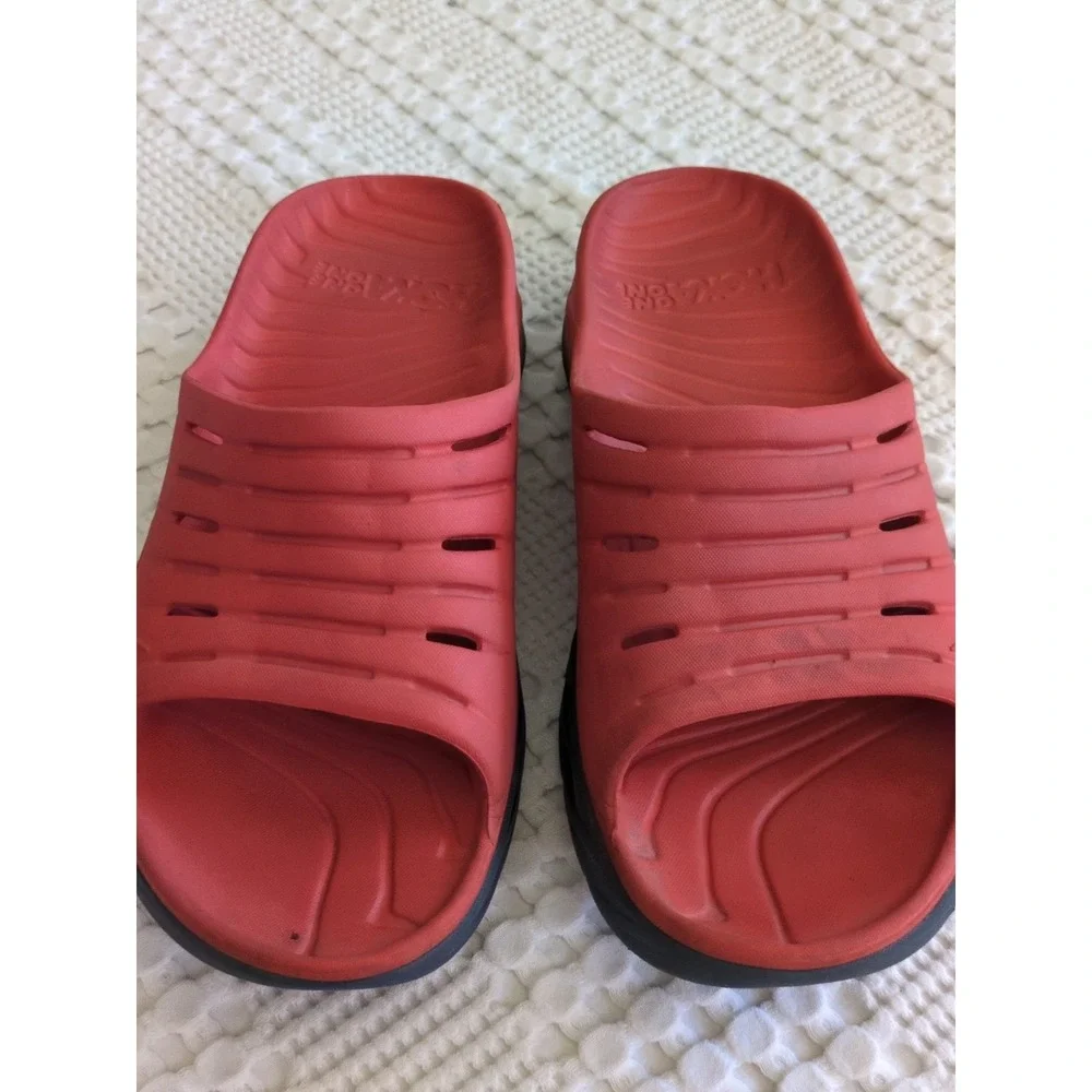 Hoka One One Recovery Slides Orange Gray Size 10